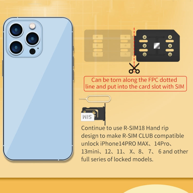 Scheda sblocco R-SIM18 CLUB per iOS16 iPhone