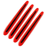 Adesivo riflettente protettivo di avvertimento di sicurezza per specchietto retrovisore per maniglia della portiera dell'auto da 8 pezzi/set, Red, Yellow, White, Blue, Fluorescent Green