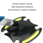 Adesivo riflettente protettivo di avvertimento di sicurezza per specchietto retrovisore per maniglia della portiera dell'auto da 8 pezzi/set, Red, Yellow, White, Blue, Fluorescent Green