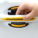 Adesivo riflettente protettivo di avvertimento di sicurezza per specchietto retrovisore per maniglia della portiera dell'auto da 8 pezzi/set, Red, Yellow, White, Blue, Fluorescent Green