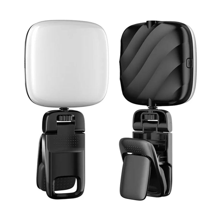 LED per telefono cellulare Live Beauty Fill Light Luce tascabile per fotocamera con ricarica USB, Black, White