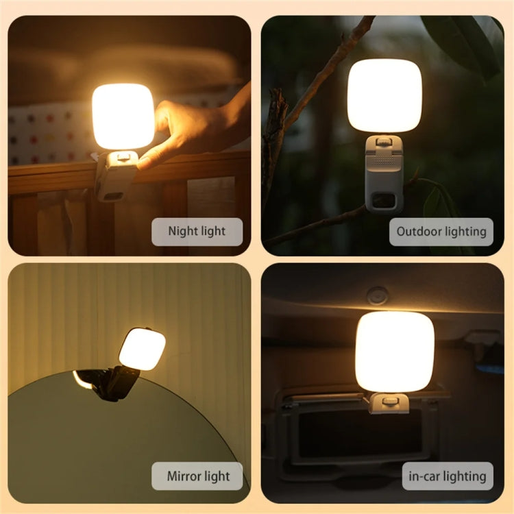 LED per telefono cellulare Live Beauty Fill Light Luce tascabile per fotocamera con ricarica USB, Black, White