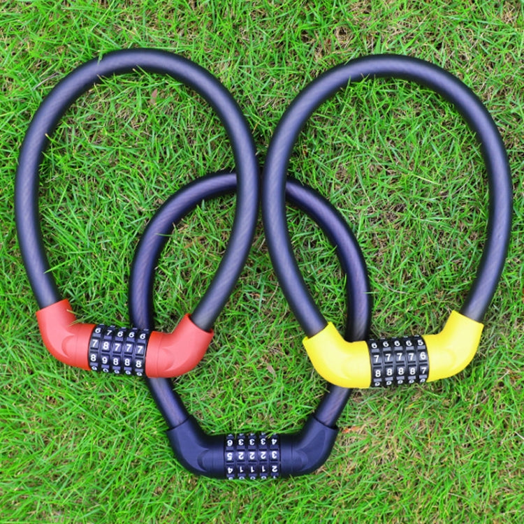 Lucchetto antifurto di sicurezza per bicicletta e veicolo elettrico con combinazione a 5 cifre, 40 x 1.72cm, 57 x 1.72cm