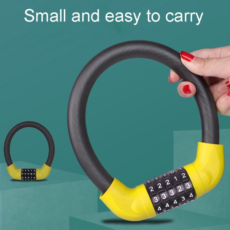 Lucchetto antifurto di sicurezza per bicicletta e veicolo elettrico con combinazione a 5 cifre, 40 x 1.72cm, 57 x 1.72cm