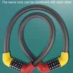 Lucchetto antifurto di sicurezza per bicicletta e veicolo elettrico con combinazione a 5 cifre, 40 x 1.72cm, 57 x 1.72cm