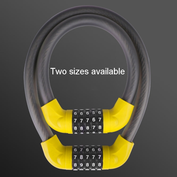 Lucchetto antifurto di sicurezza per bicicletta e veicolo elettrico con combinazione a 5 cifre, 40 x 1.72cm, 57 x 1.72cm