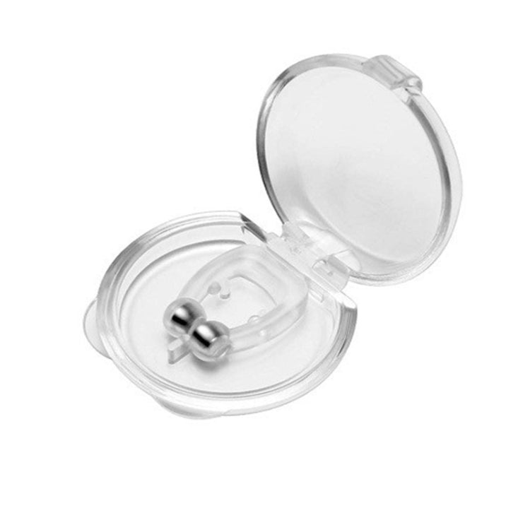 Dispositivo magnetico antirussamento per smettere di russare, clip per naso, aiuto per dormire, protezione per apnea, 1pc