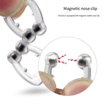 Dispositivo magnetico antirussamento per smettere di russare, clip per naso, aiuto per dormire, protezione per apnea, 1pc