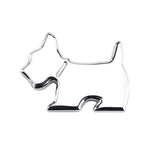 Adesivi decorativi con emblema per veicolo in metallo con decalcomania per auto per cani carini