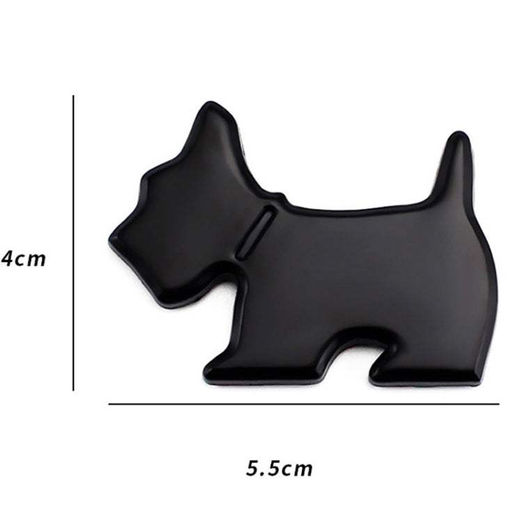 Adesivi decorativi con emblema per veicolo in metallo con decalcomania per auto per cani carini