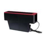 Scatola portaoggetti per seggiolino auto con 2 porte di ricarica USB, Principal Driver Silver, Co-pilot Silver, Principal Driver Red, Co-pilot Red, Principal Driver Gray, Co-pilot Gray
