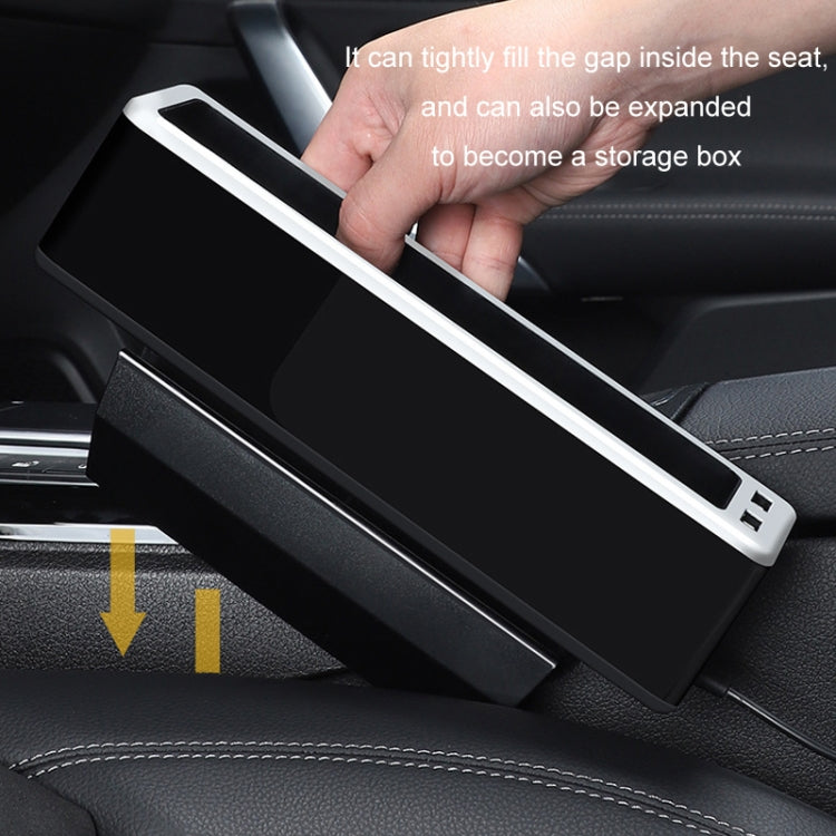 Scatola portaoggetti per seggiolino auto con 2 porte di ricarica USB, Principal Driver Silver, Co-pilot Silver, Principal Driver Red, Co-pilot Red, Principal Driver Gray, Co-pilot Gray