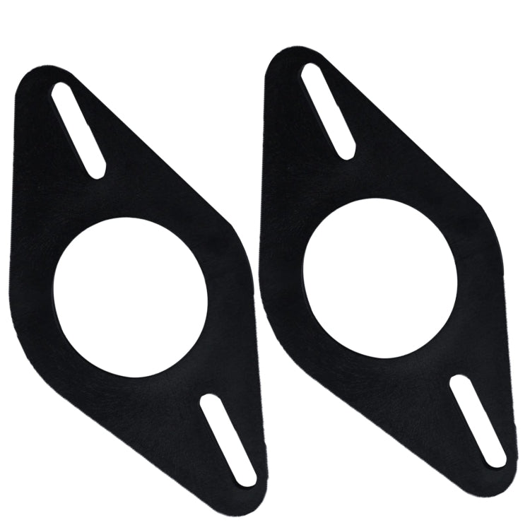 2 pz/set staffa di modifica audio per auto porta anteriore modifica altoparlante tweeter rondella triangolare