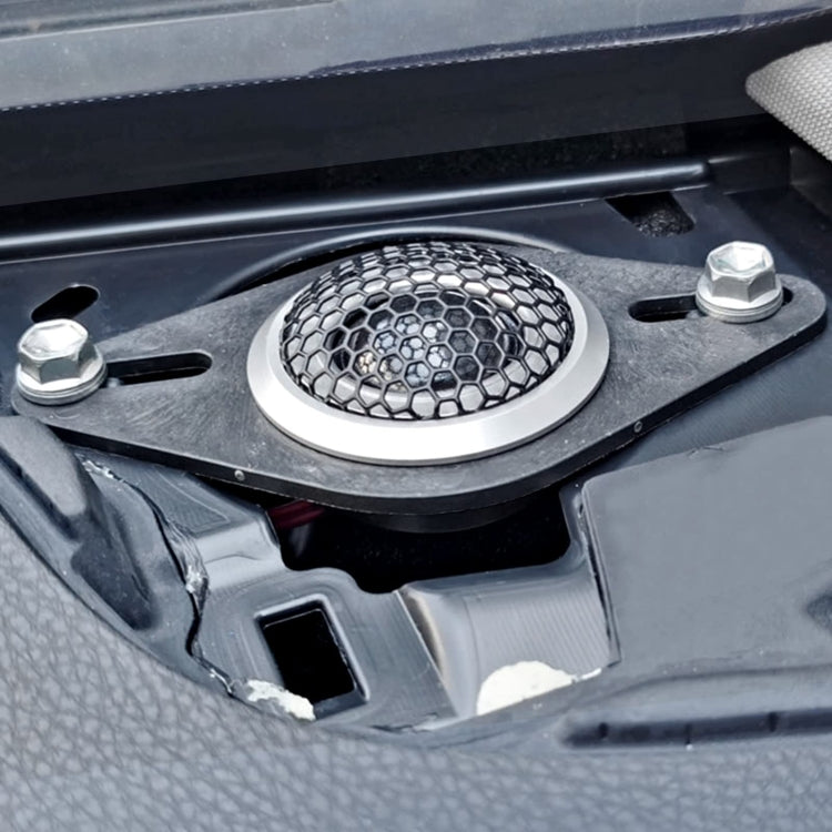 2 pz/set staffa di modifica audio per auto porta anteriore modifica altoparlante tweeter rondella triangolare