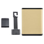 Scatola portaoggetti per appendere la porta dello schienale dell'auto, pattumiera multifunzionale per auto, Beige, Gray, Black