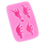 Stampo in silicone per dinosauro, stampo per decorazione torta al cioccolato fondente