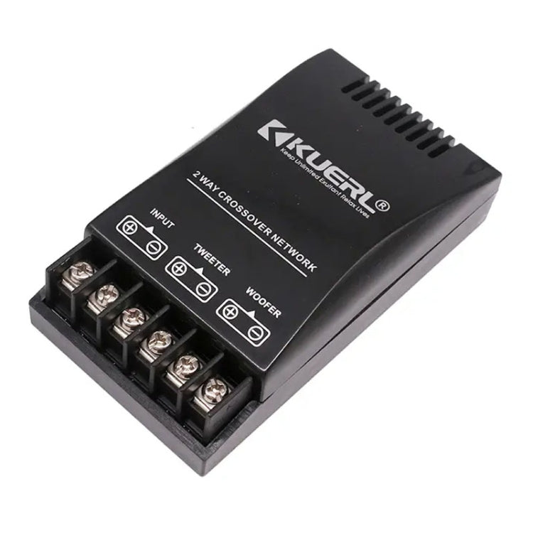 KUERL Filtro crossover per altoparlante per auto stereo con divisore di frequenza audio per auto a 2 vie, KUERL 655D