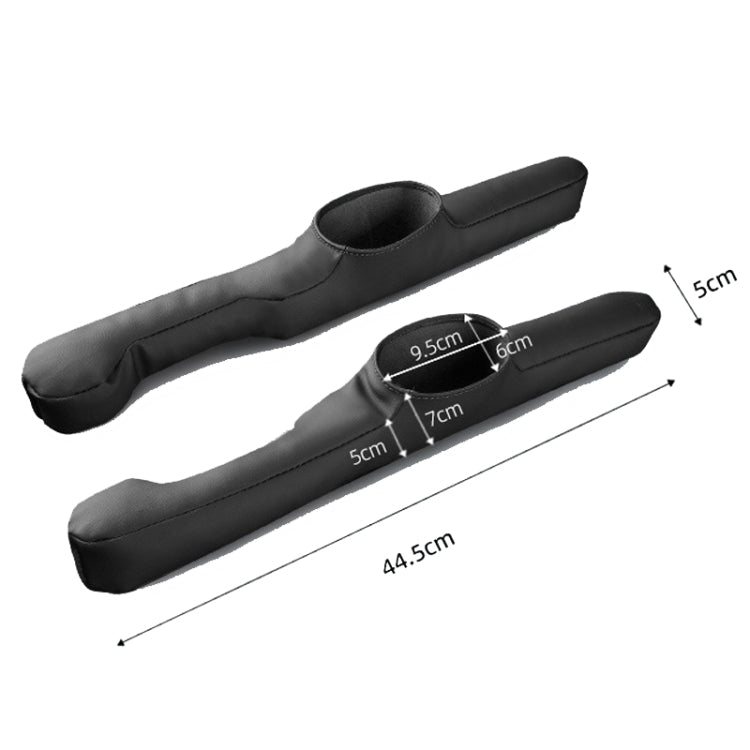 1 paio di riempitivi per cuciture anti-perdite per seggiolino auto, Storage Black, Storage Dark Coffee