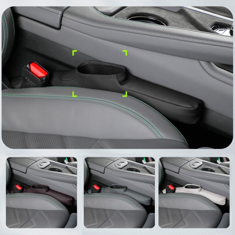 1 paio di riempitivi per cuciture anti-perdite per seggiolino auto, Storage Black, Storage Dark Coffee