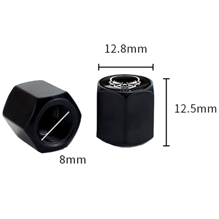 4 pz/set Scheletro In Metallo Valvola Della Gomma Caps Automobile Modifica Copertura Universale del Nucleo Della Valvola
