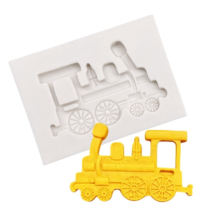 Strumenti per la decorazione di cottura dello stampo per torta fondente in silicone del treno per auto d'epoca