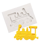 Strumenti per la decorazione di cottura dello stampo per torta fondente in silicone del treno per auto d'epoca