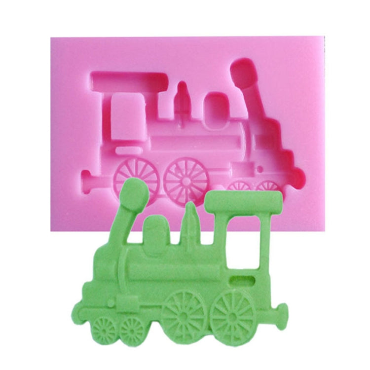 Strumenti per la decorazione di cottura dello stampo per torta fondente in silicone del treno per auto d'epoca