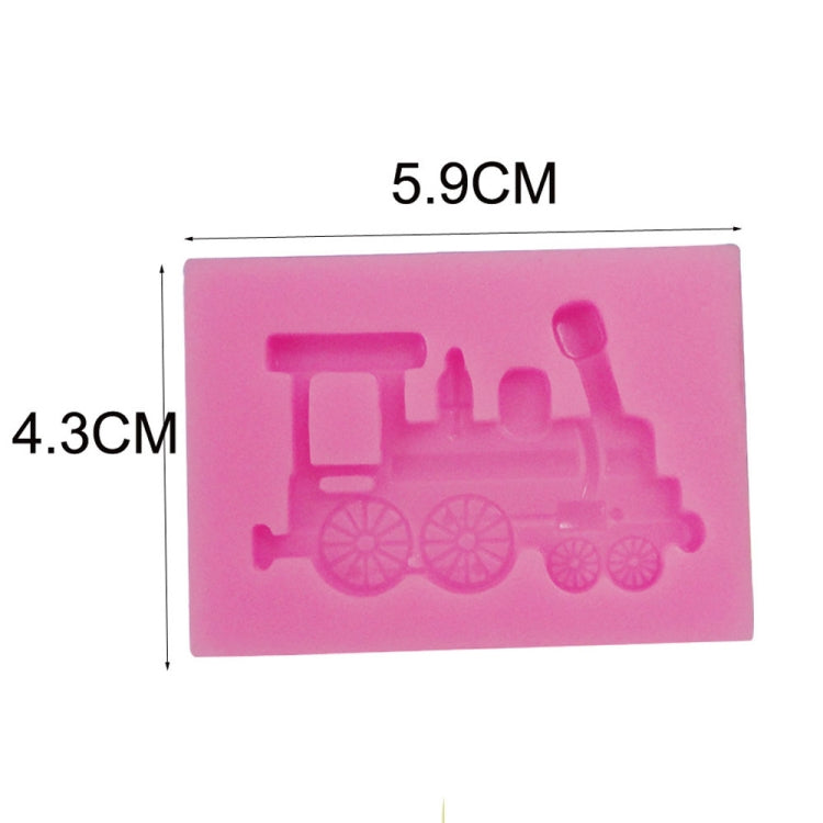 Strumenti per la decorazione di cottura dello stampo per torta fondente in silicone del treno per auto d'epoca