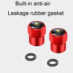 4 pz/set Cappucci per valvole in metallo con etichetta per auto Coperchi per valvole modificati universali per automobili, Car Labeled