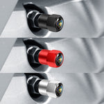 4 pz/set Cappucci per valvole in metallo con etichetta per auto Coperchi per valvole modificati universali per automobili, Car Labeled