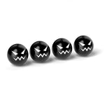 4 pz/set Cappucci per valvole per pneumatici Devil Ball Coperchi per valvole di modifica universale automobilistica