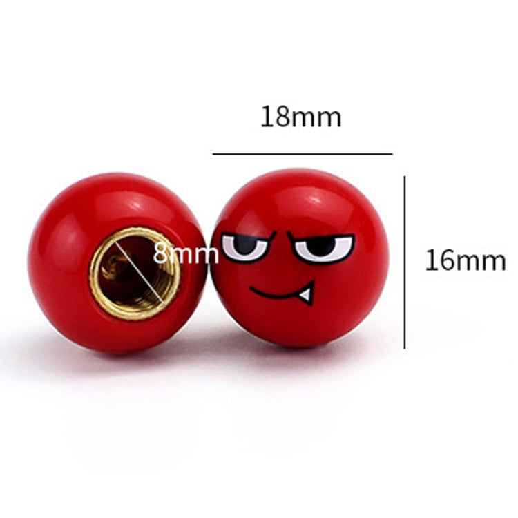 4 pz/set Cappucci per valvole per pneumatici Devil Ball Coperchi per valvole di modifica universale automobilistica