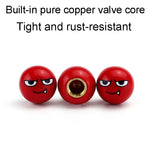 4 pz/set Cappucci per valvole per pneumatici Devil Ball Coperchi per valvole di modifica universale automobilistica
