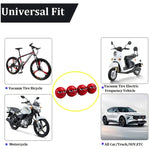 4 pz/set Cappucci per valvole per pneumatici Devil Ball Coperchi per valvole di modifica universale automobilistica