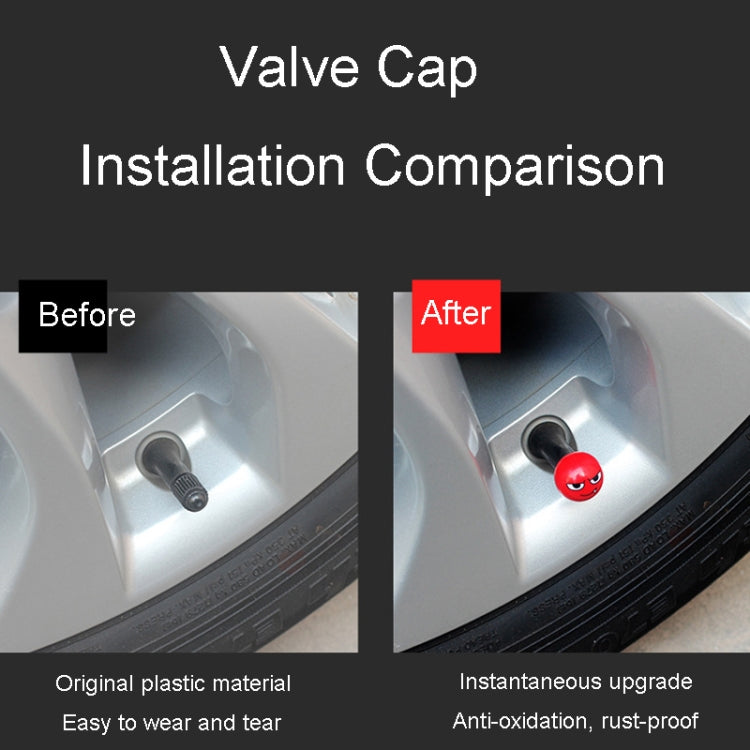 4 pz/set Cappucci per valvole per pneumatici Devil Ball Coperchi per valvole di modifica universale automobilistica