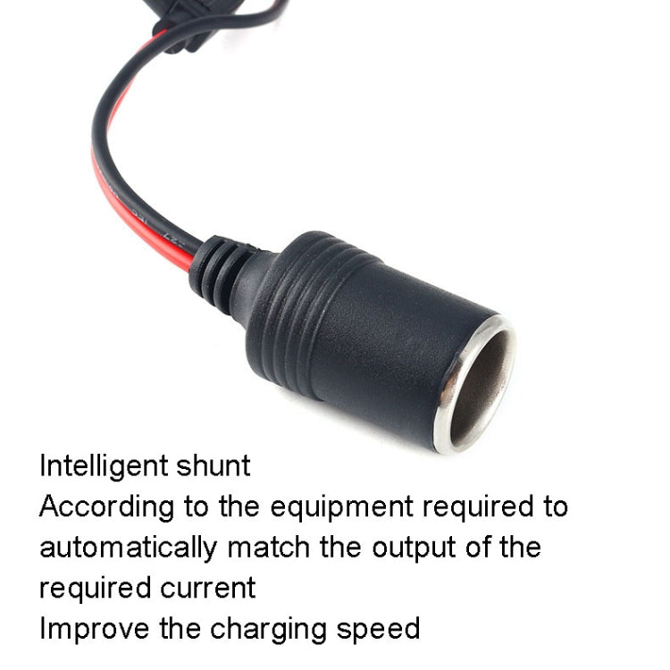 Presa femmina per accendisigari per auto con tubo fusibile da 15 A, 30cm, 50cm, 1m, 3m, 5m