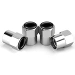 4 pz/set Cappucci per valvole esagonali in metallo per pneumatici Coperchi per valvole modificati universali per automobili, Hexagonal