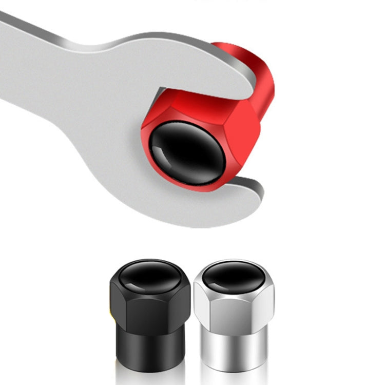 4 pz/set Cappucci per valvole esagonali in metallo per pneumatici Coperchi per valvole modificati universali per automobili, Hexagonal