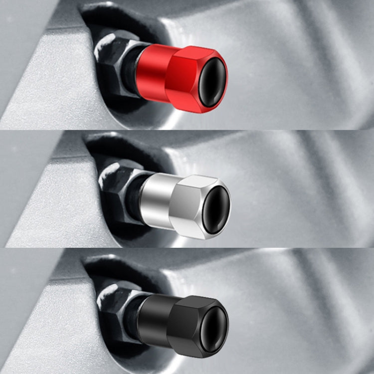 4 pz/set Cappucci per valvole esagonali in metallo per pneumatici Coperchi per valvole modificati universali per automobili, Hexagonal