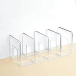Scaffale per libri da scrivania in acrilico, scaffale per libri, cancelleria per ufficio, Regular Transparent, Thicken Transparent With Groove, Thicken Transparent, Thicken Green, Thicken Purple