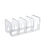 Scaffale per libri da scrivania in acrilico, scaffale per libri, cancelleria per ufficio, Regular Transparent, Thicken Transparent With Groove, Thicken Transparent, Thicken Green, Thicken Purple