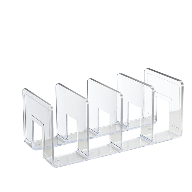 Scaffale per libri da scrivania in acrilico, scaffale per libri, cancelleria per ufficio, Regular Transparent, Thicken Transparent With Groove, Thicken Transparent, Thicken Green, Thicken Purple