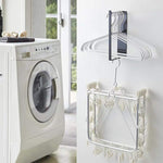 Scaffale multifunzionale per appendiabiti in metallo montato a parete per armadio