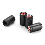 4 pz/set Ombrello In Metallo Valvola Della Gomma Caps Automobile Universale Modificato Coprivalvole