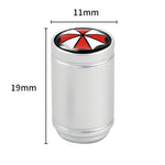 4 pz/set Ombrello In Metallo Valvola Della Gomma Caps Automobile Universale Modificato Coprivalvole