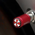 4 pz/set Ombrello In Metallo Valvola Della Gomma Caps Automobile Universale Modificato Coprivalvole