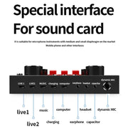 Microfono a condensatore BM800 con scheda audio V8S