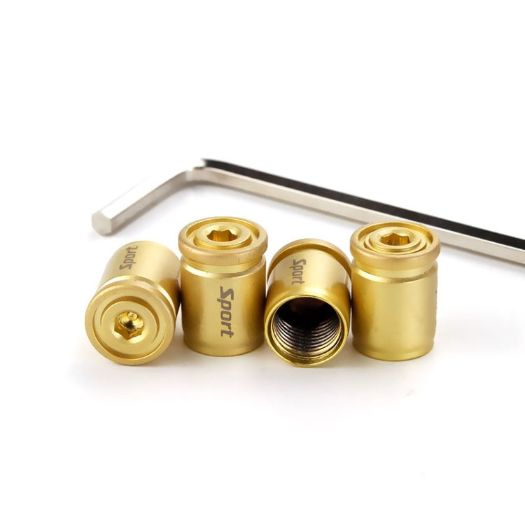 4 pz/set Sport Antifurto Coprivalvole per pneumatici per auto Coprivalvole universali con chiave
