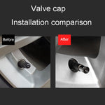 4 pz/set Sport Antifurto Coprivalvole per pneumatici per auto Coprivalvole universali con chiave