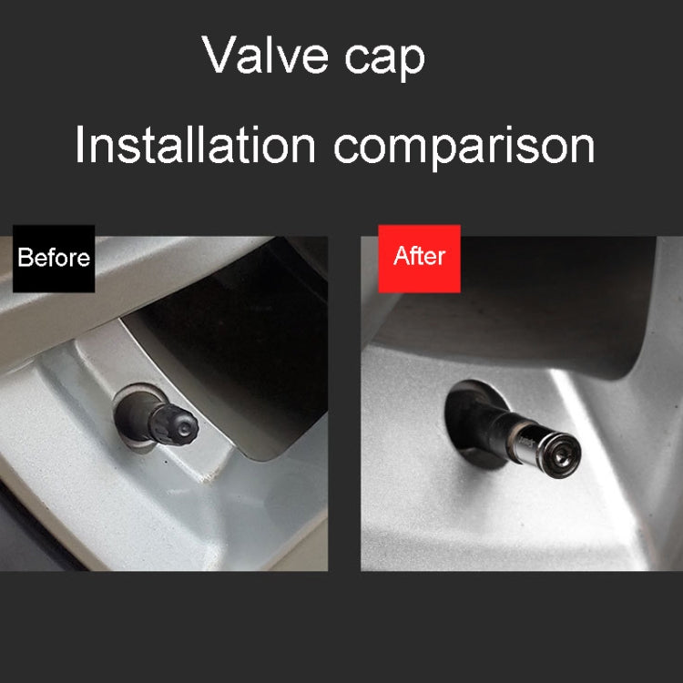 4 pz/set Sport Antifurto Coprivalvole per pneumatici per auto Coprivalvole universali con chiave